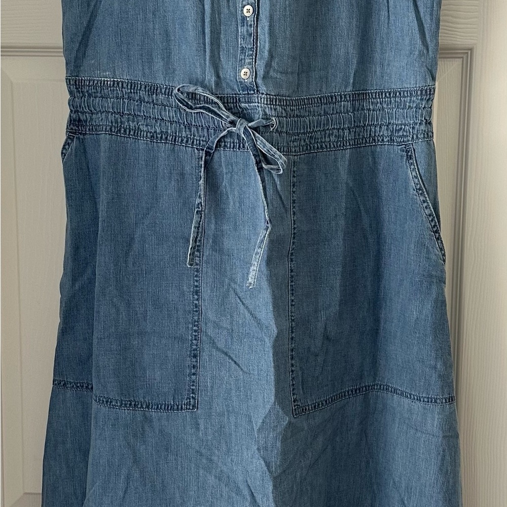 GAP Women's Blue Denim High Low Dress